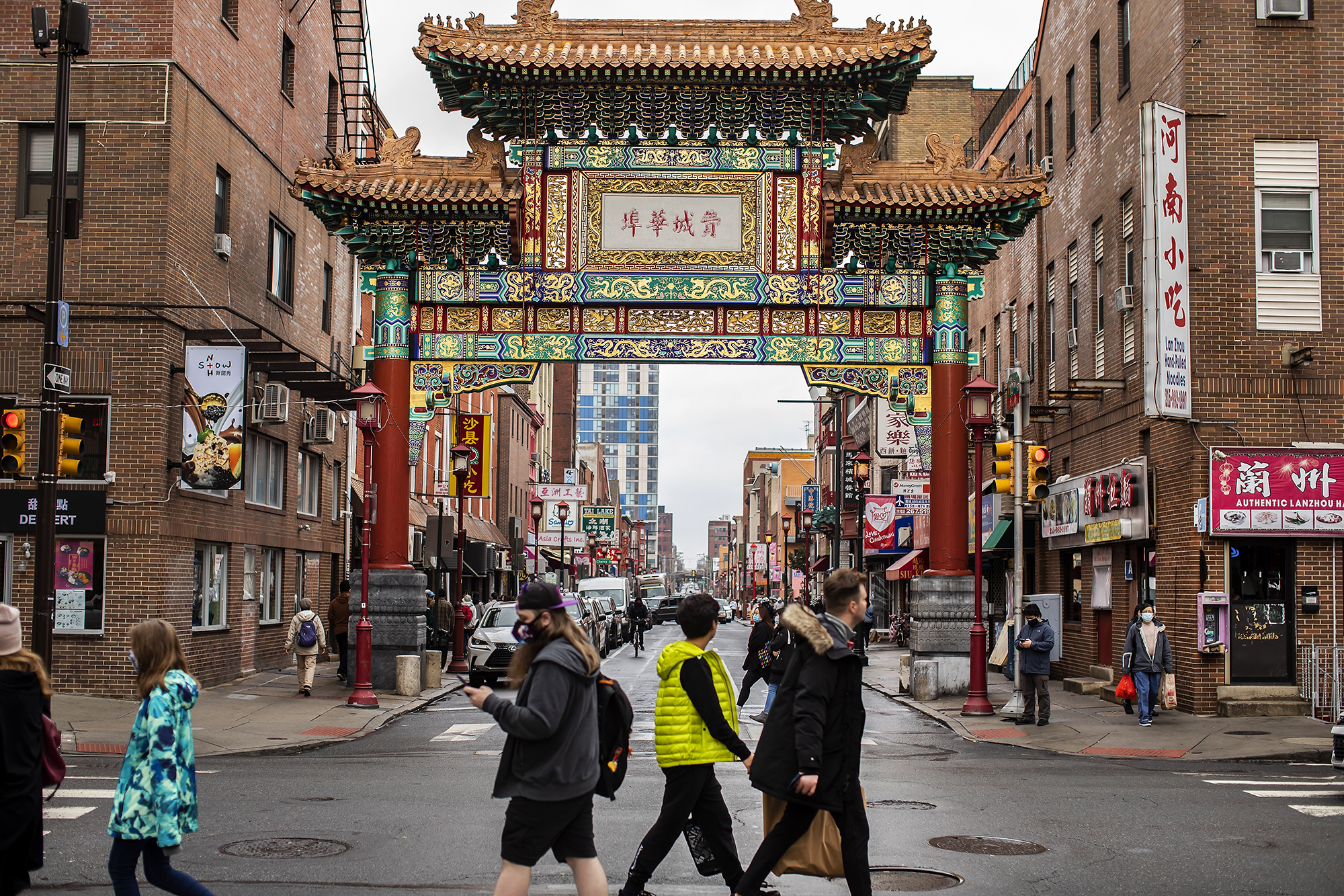 The iconic “Frienship Gate” at 10th and Arch St. marks the entrance to Philadelphia’s historic Chinatown.
